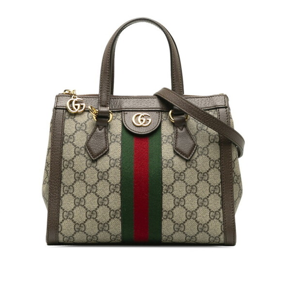 Gucci Ophidia GG Small Handbag Shoulder Bag Beige Brown - Picture 1 of 6